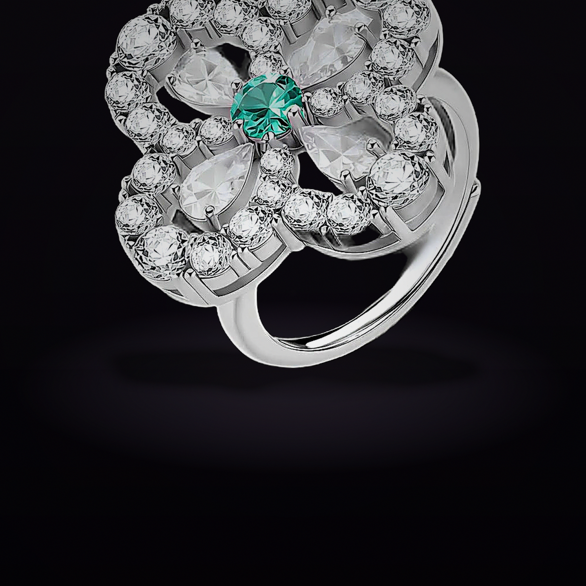 Lucky Charm Clover Ring