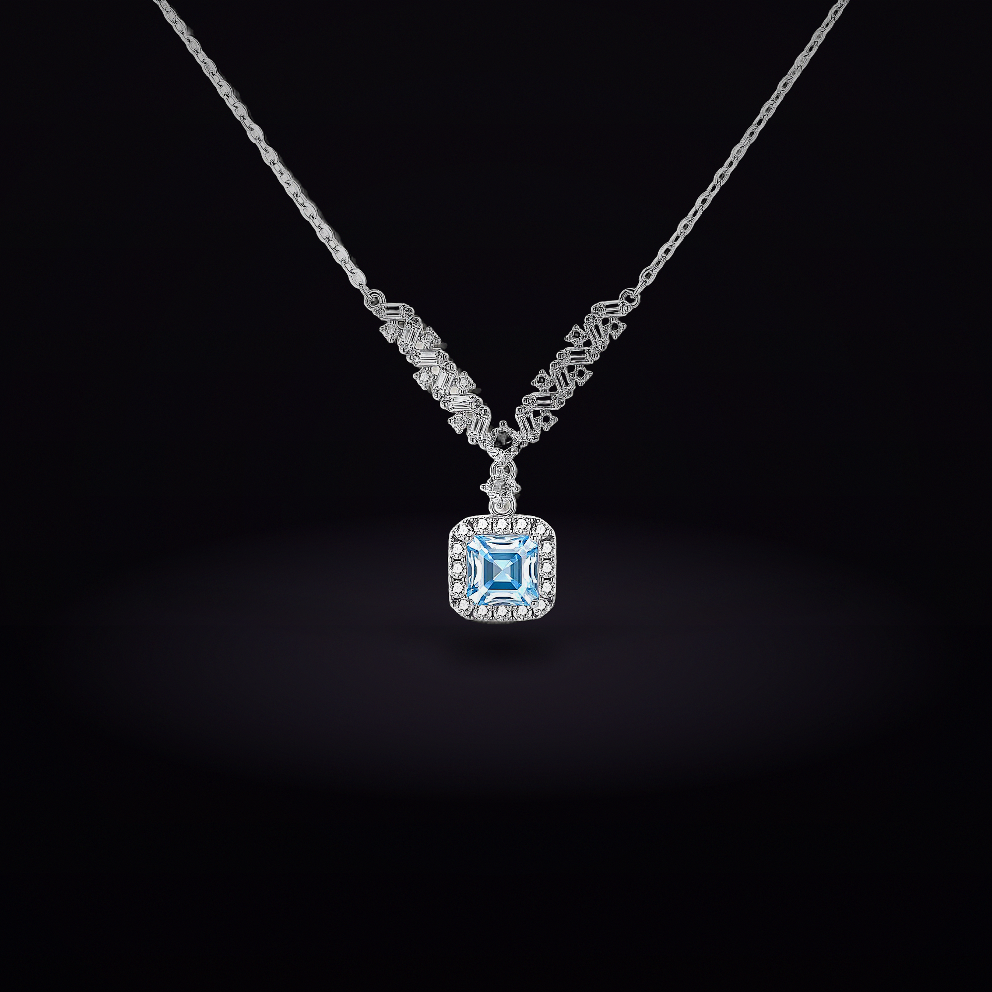 Celestial Arc Moissanite Necklace