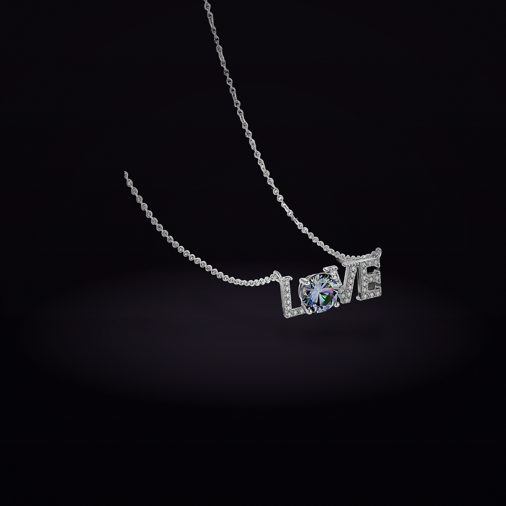 LOVE Moissanite Necklace