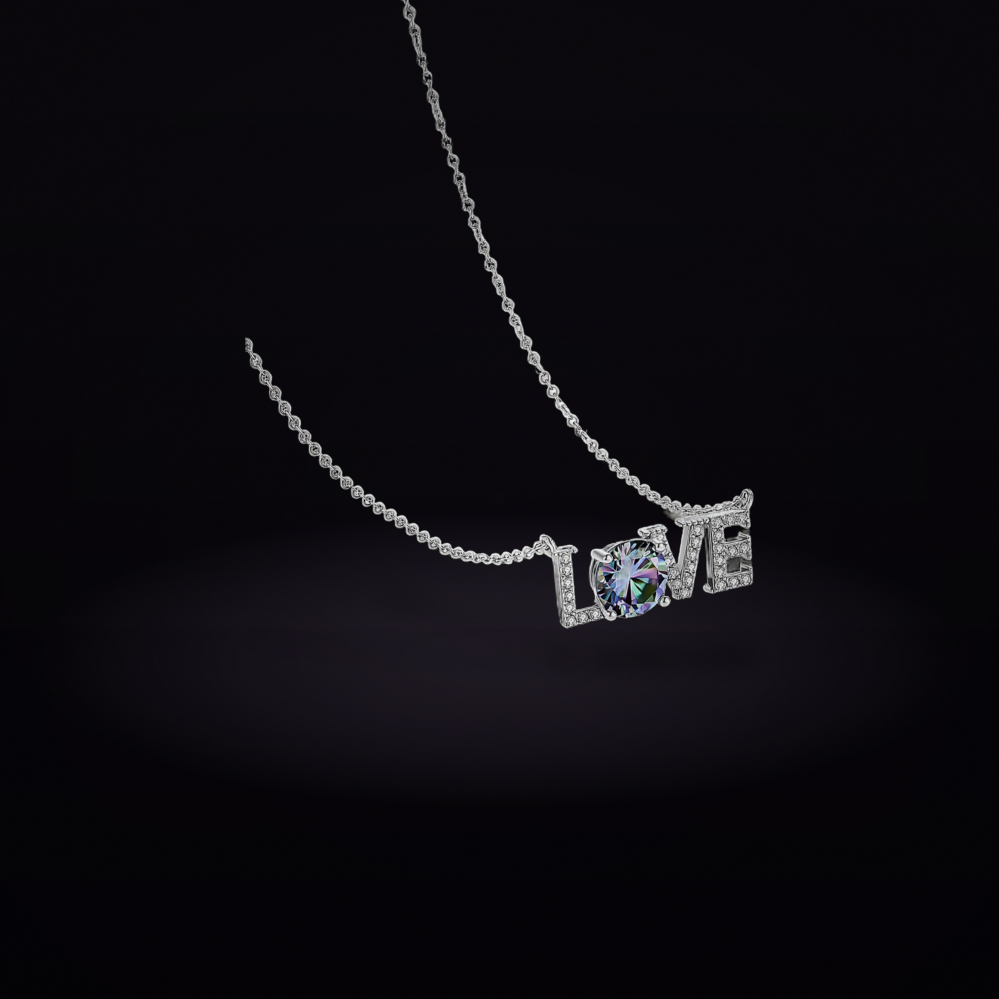LOVE Moissanite Necklace