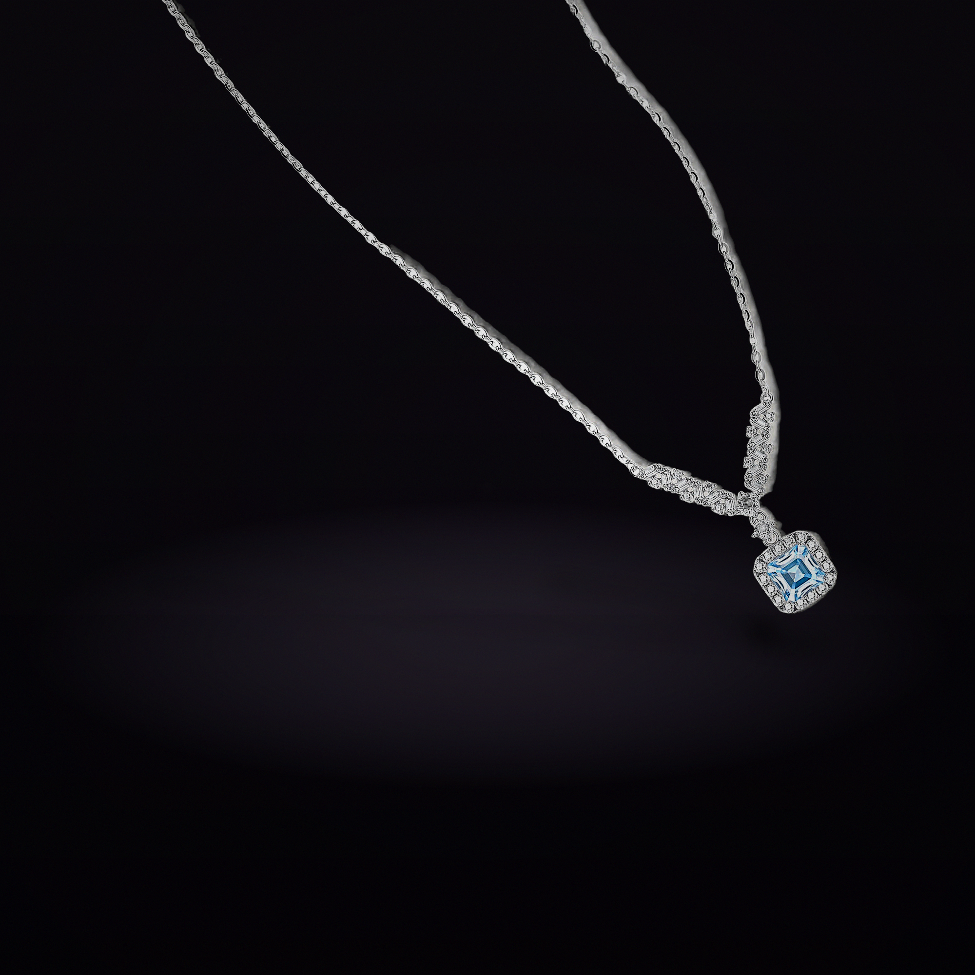 Celestial Arc Moissanite Necklace