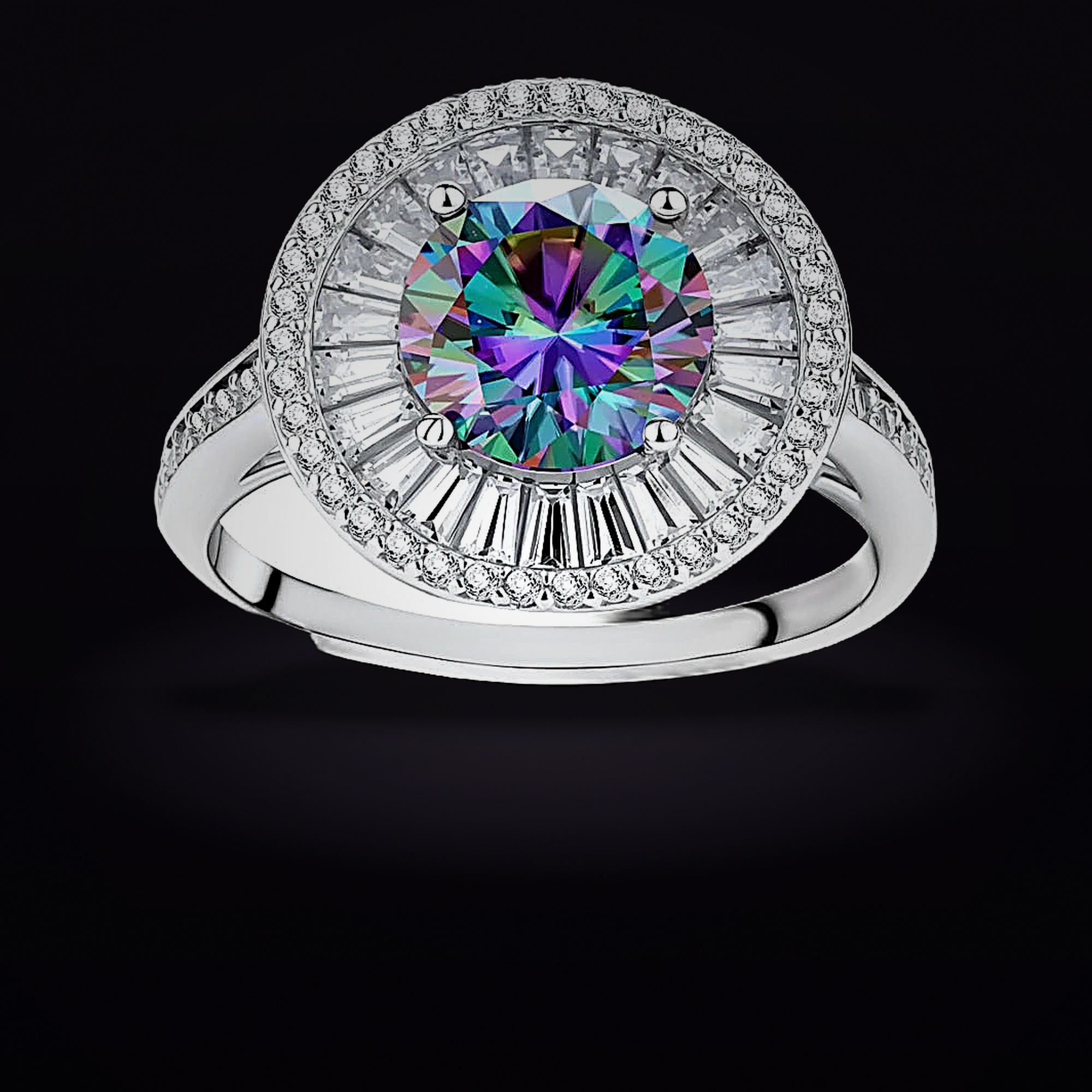 Starlight Halo Ring