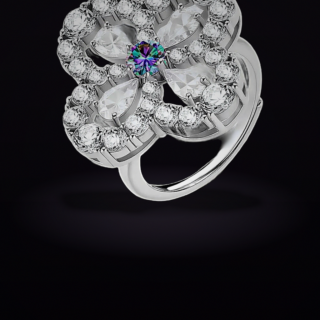 Lucky Clover Moissanite Set