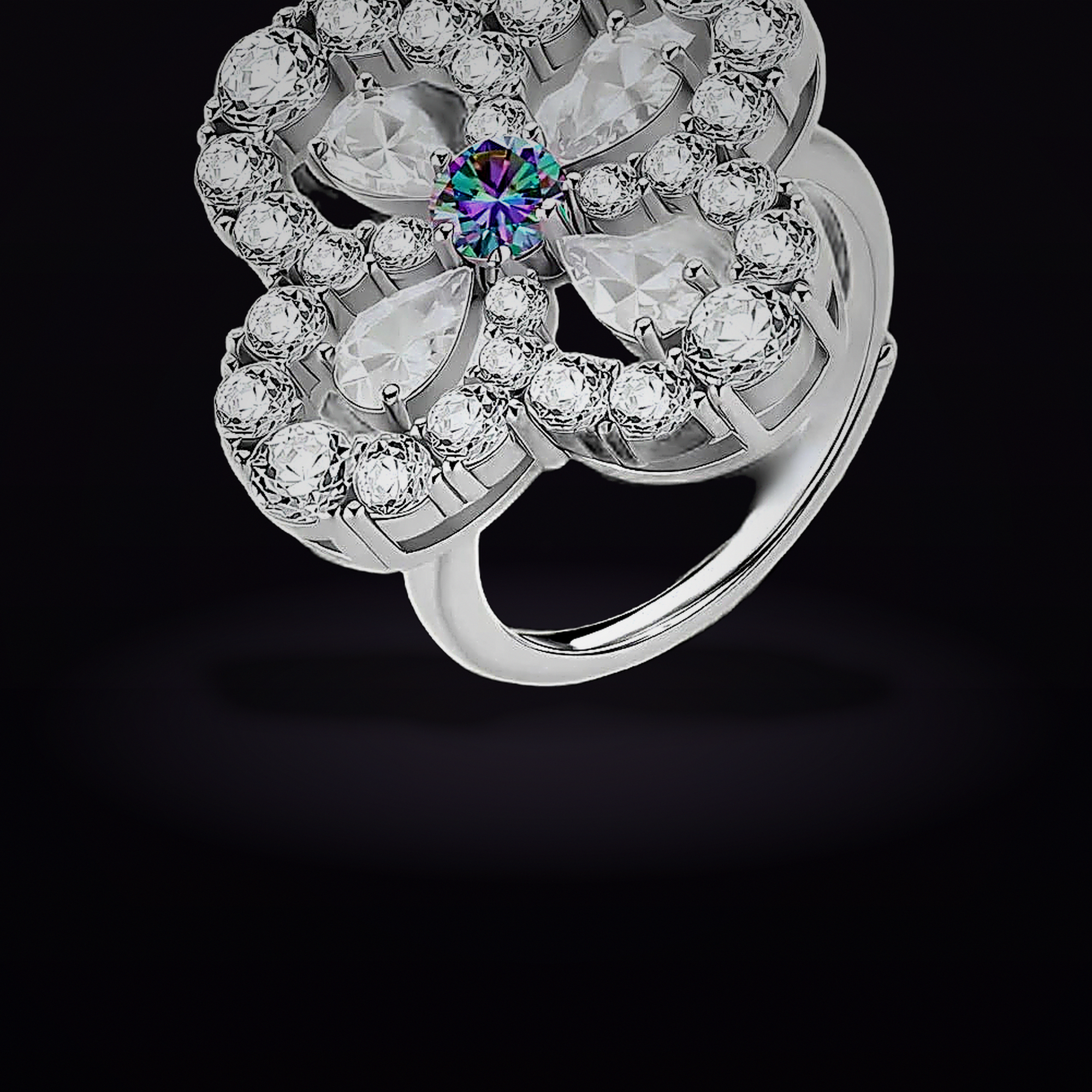 Lucky Clover Moissanite Set