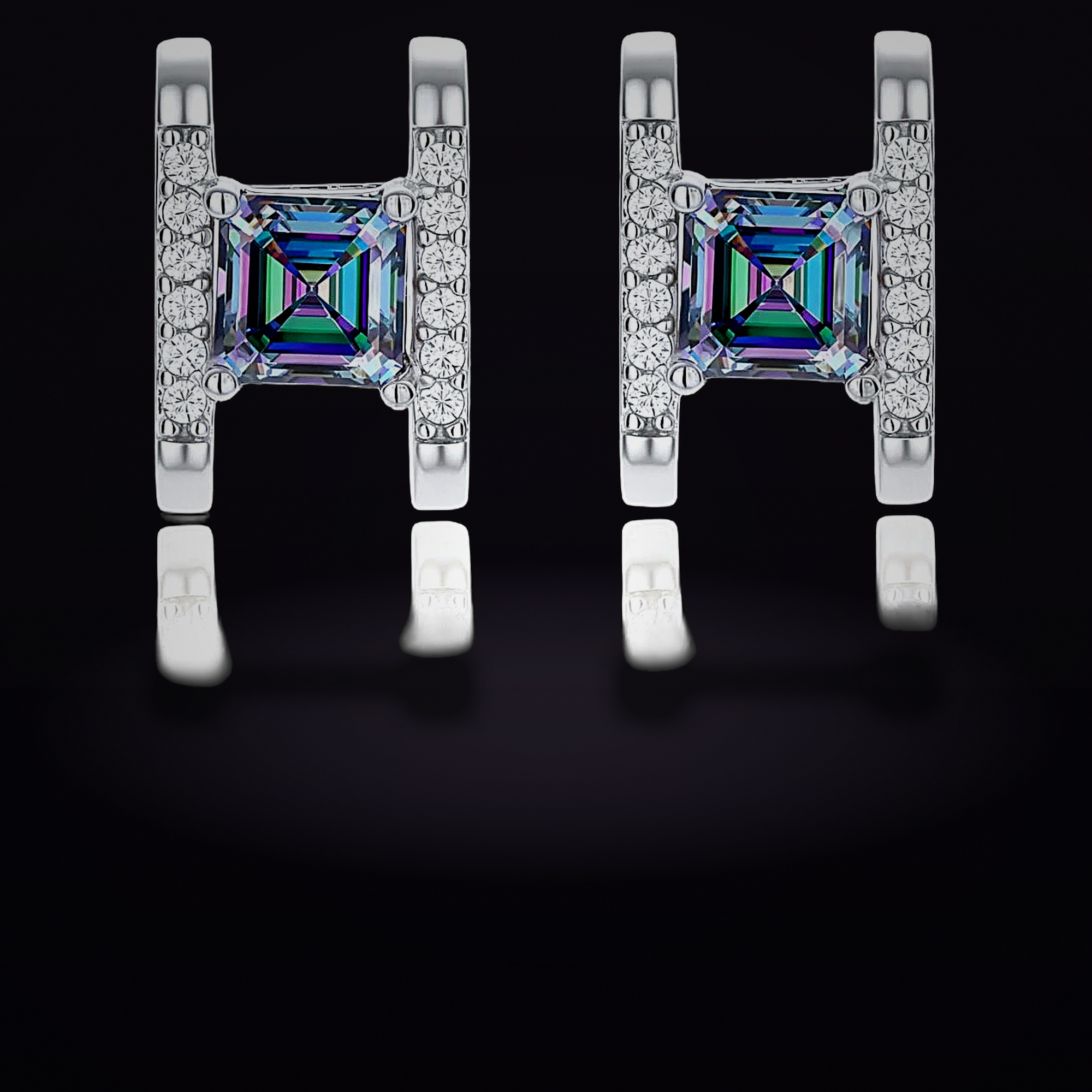 Prism Square Studs
