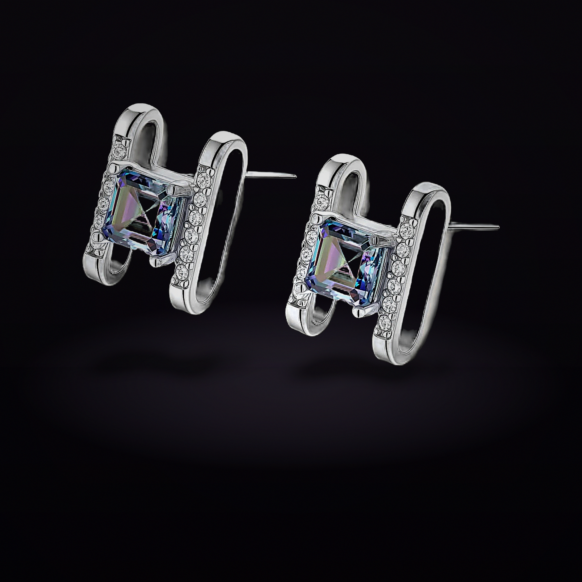 Prism Square Studs