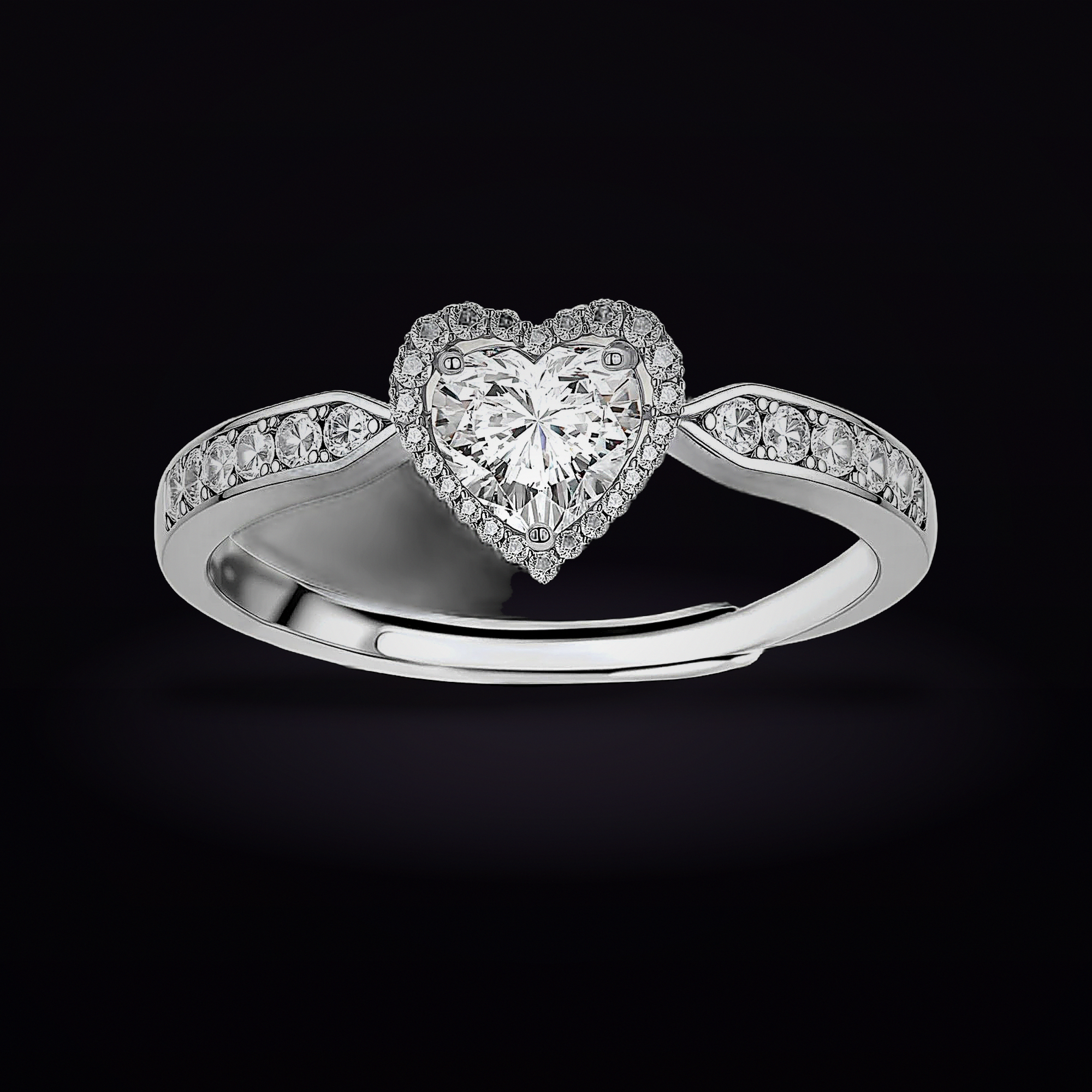 Heart Symphony Moissanite Set