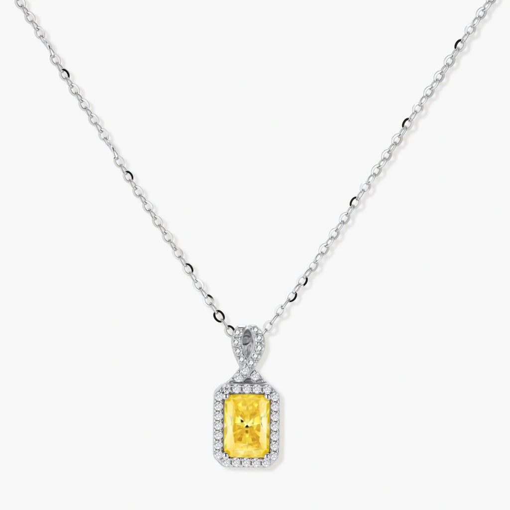 Dawnlight Suite - champagne lab-created moissanite jewelry set in 925 sterling silver - view 2