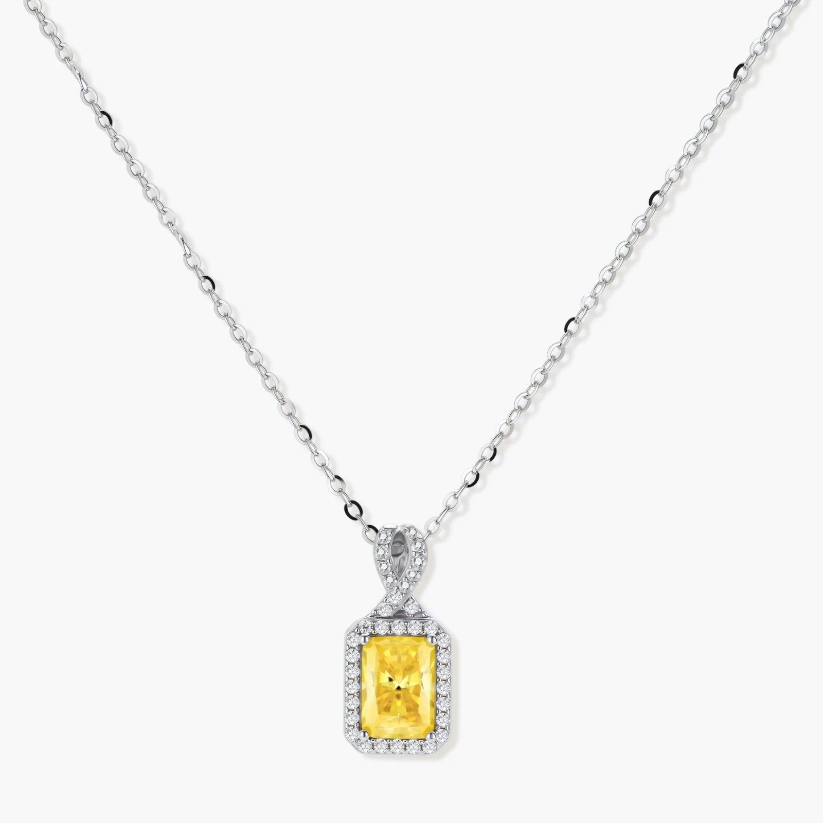 Dawnlight Suite - champagne lab-created moissanite jewelry set in 925 sterling silver - view 2