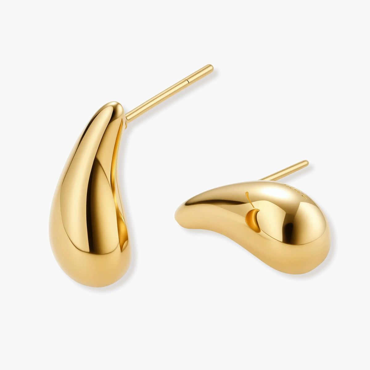 Polished Teardrop Studs