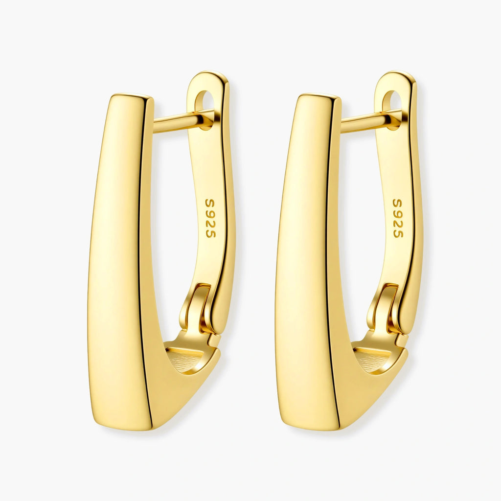Smooth Huggie Earrings