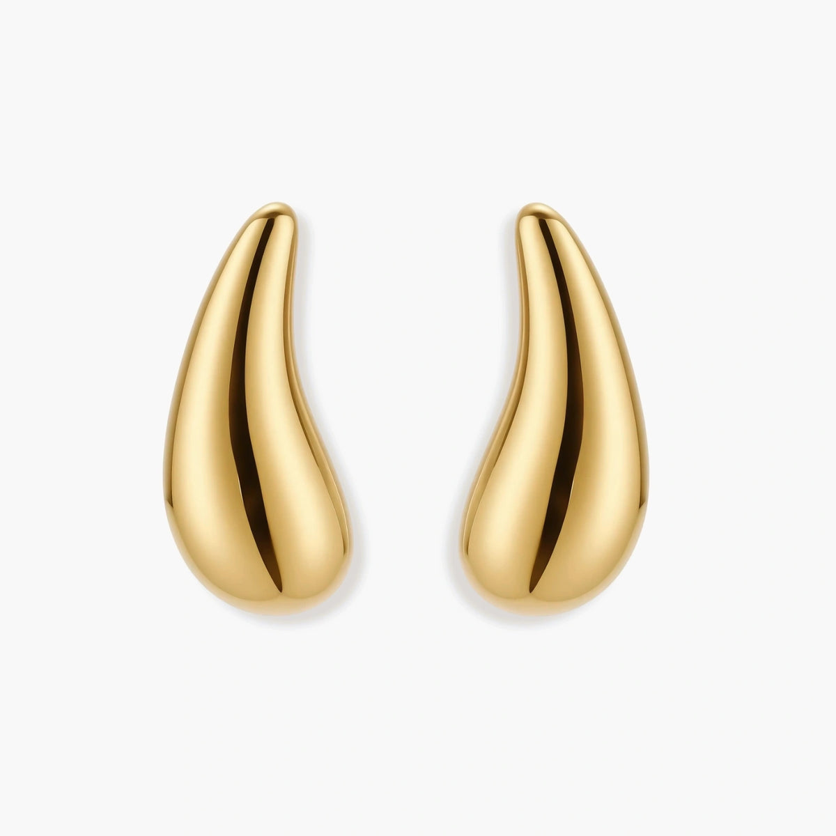 Polished Teardrop Studs