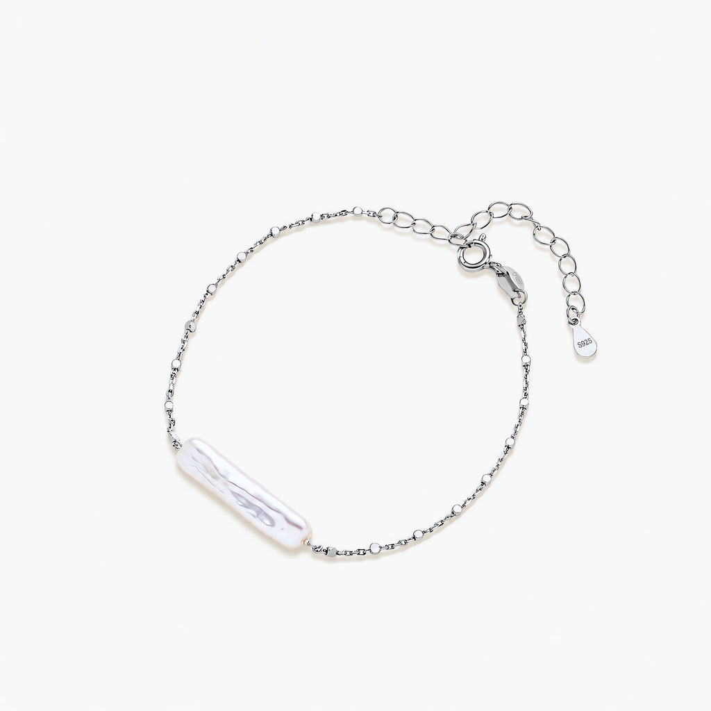 Baroque Pearl Bar Bracelet