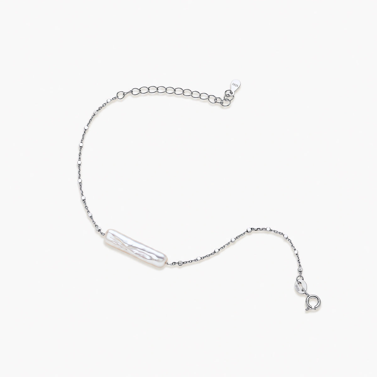 Baroque Pearl Bar Bracelet