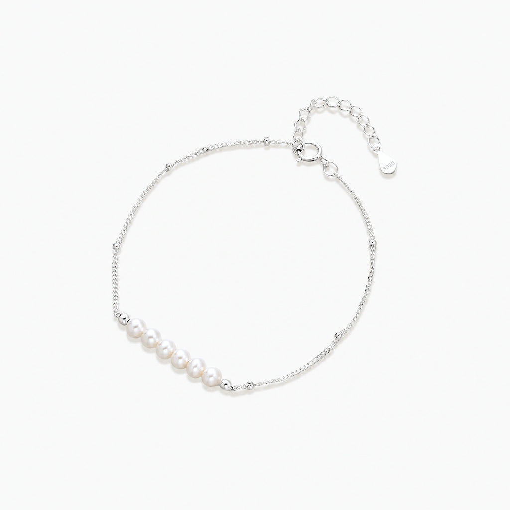 Six-Pearl Chain Bracelet