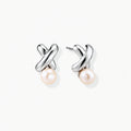 Twist Pearl Stud Earrings