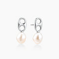Pearl Link Drop Earrings