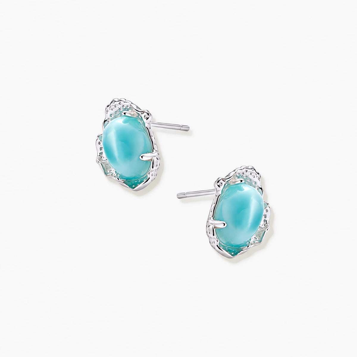 Larimar Stud Earrings