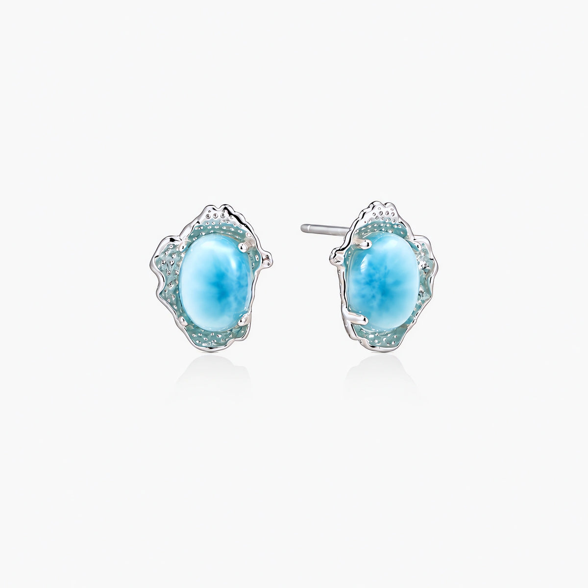 Larimar Stud Earrings