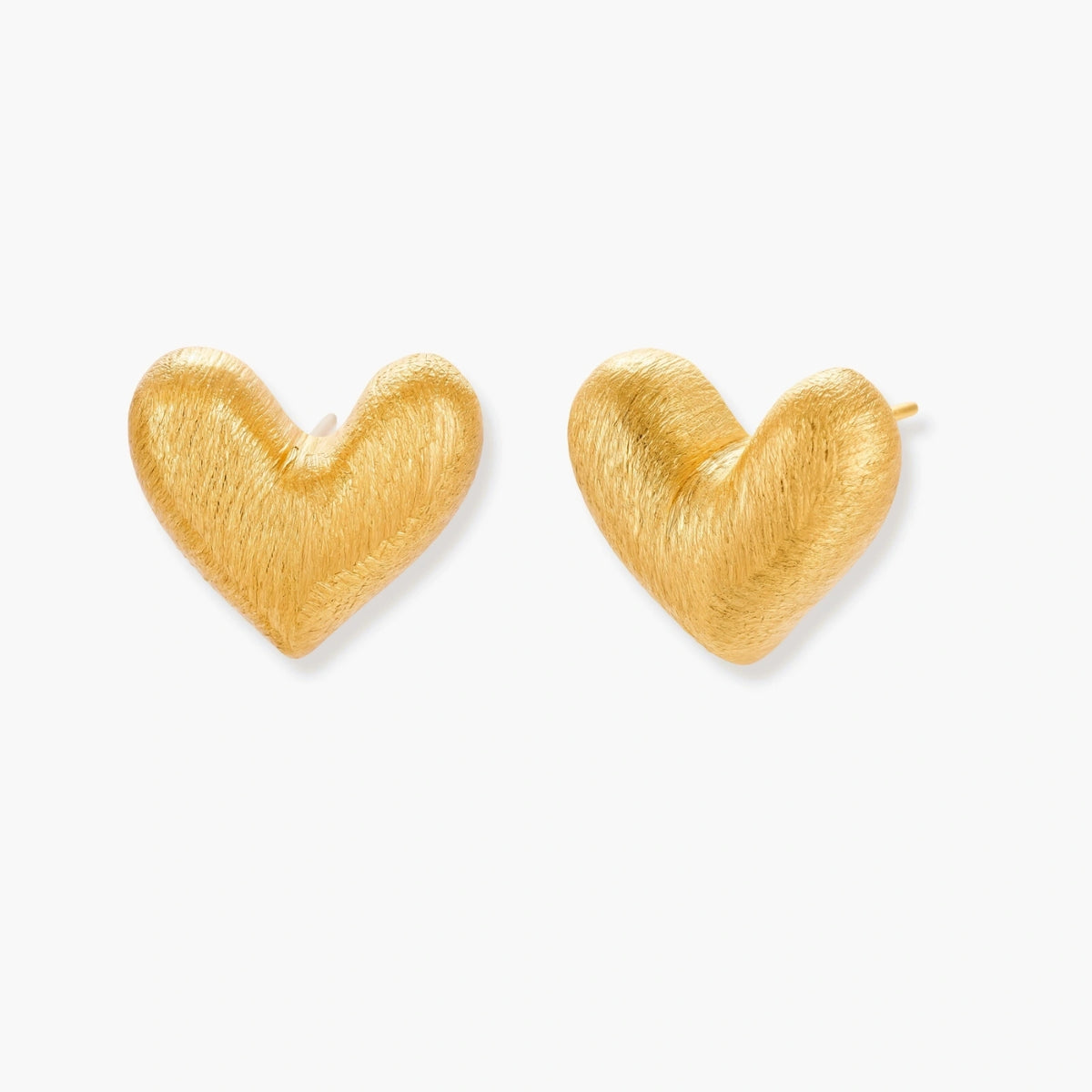 Sculpted Heart Studs