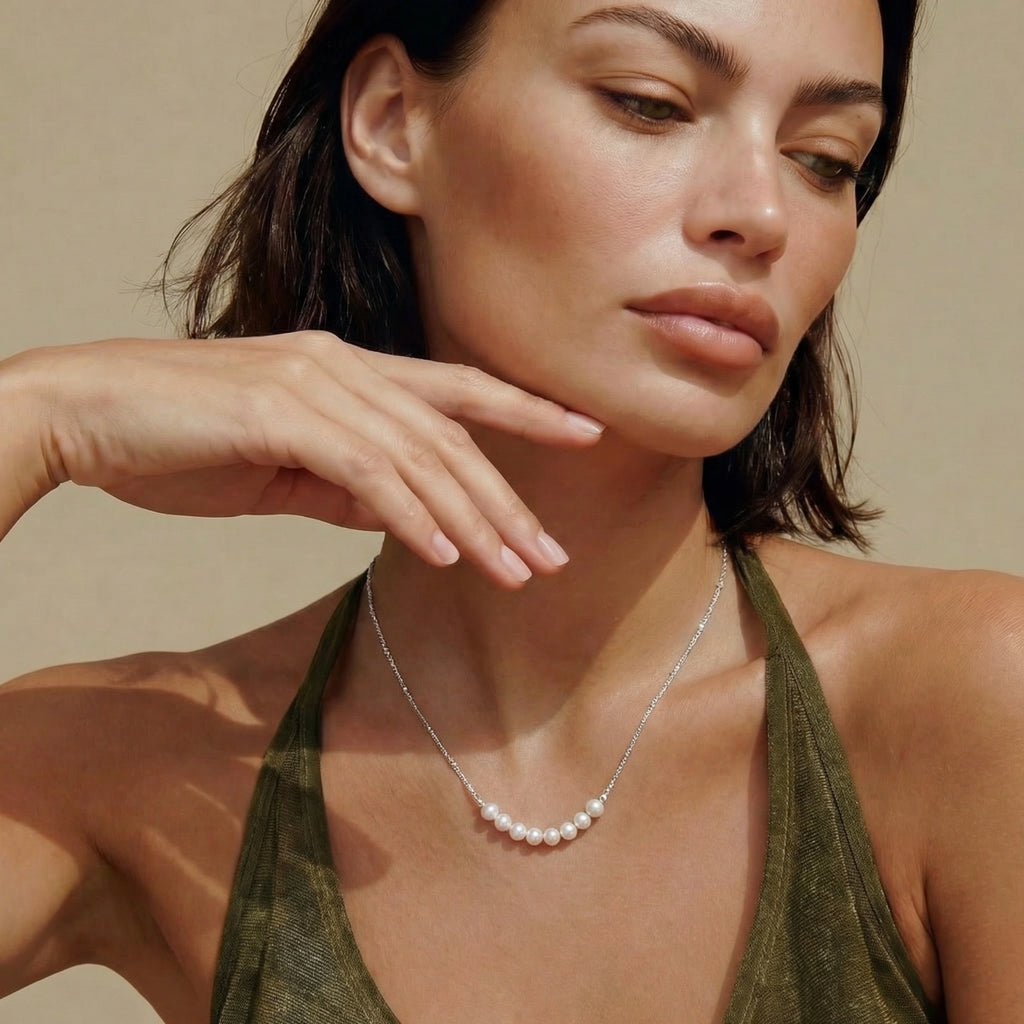 Pearl Arc Necklace