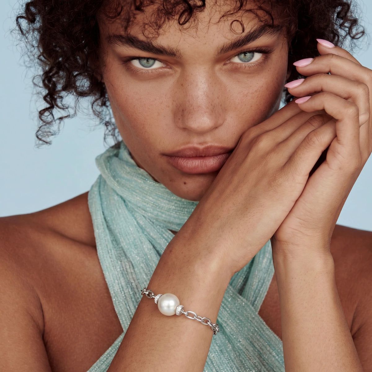 Single Pearl Chain Bracelet