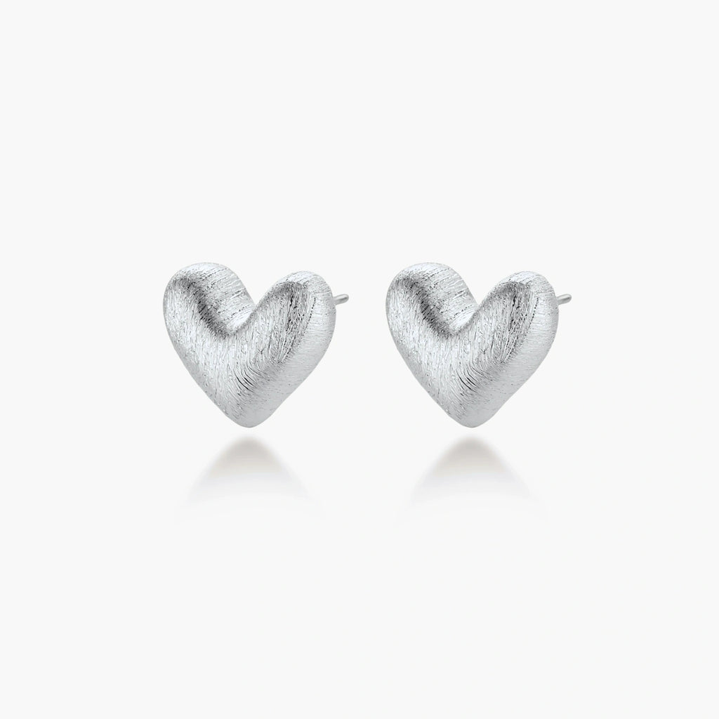 Puffy Heart Studs