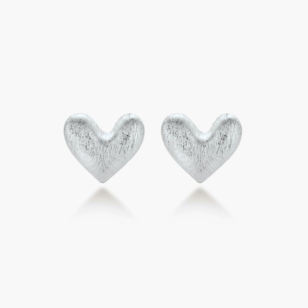 Puffy Heart Studs