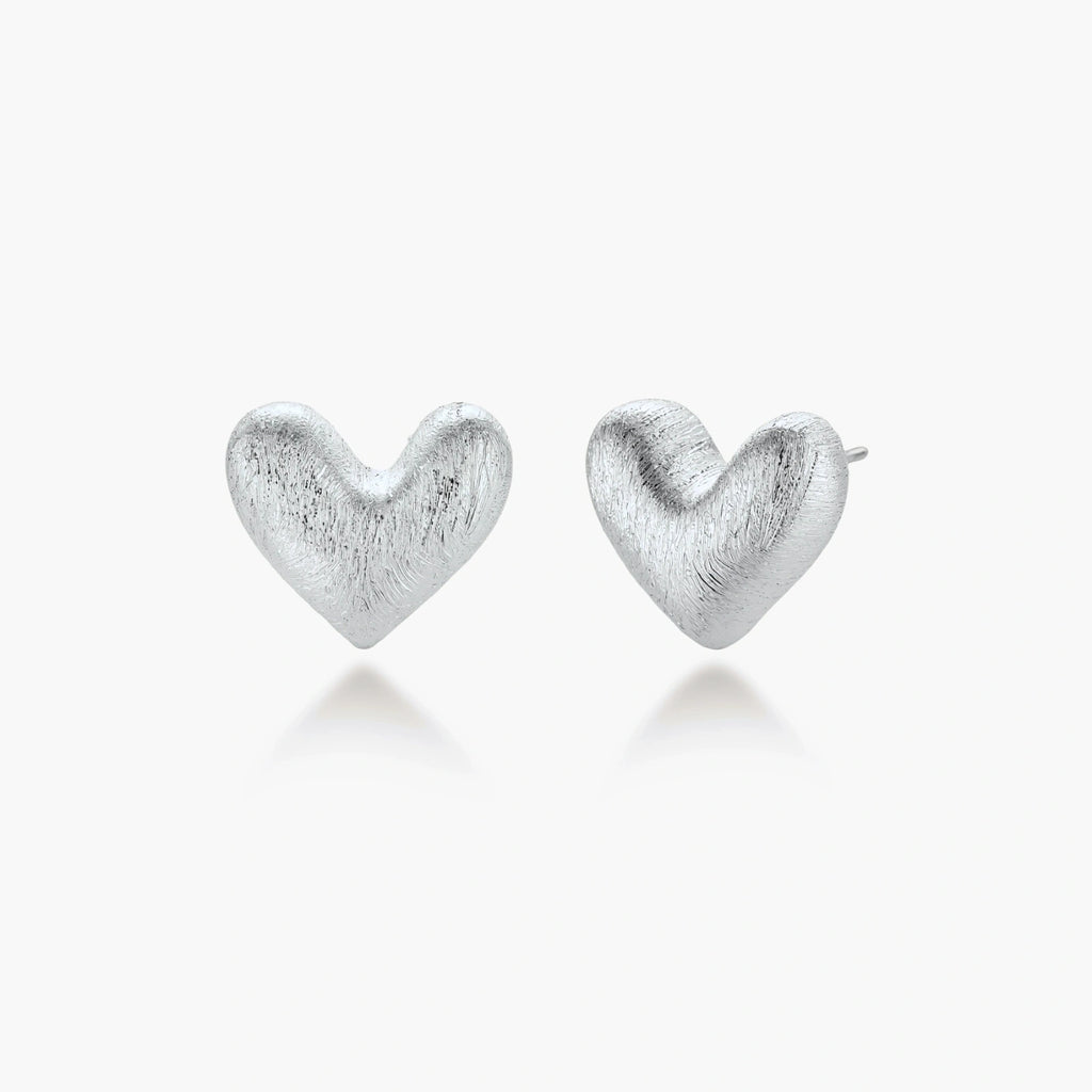 Puffy Heart Studs