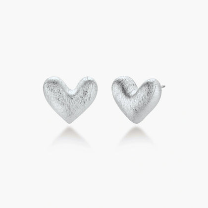 Puffy Heart Studs