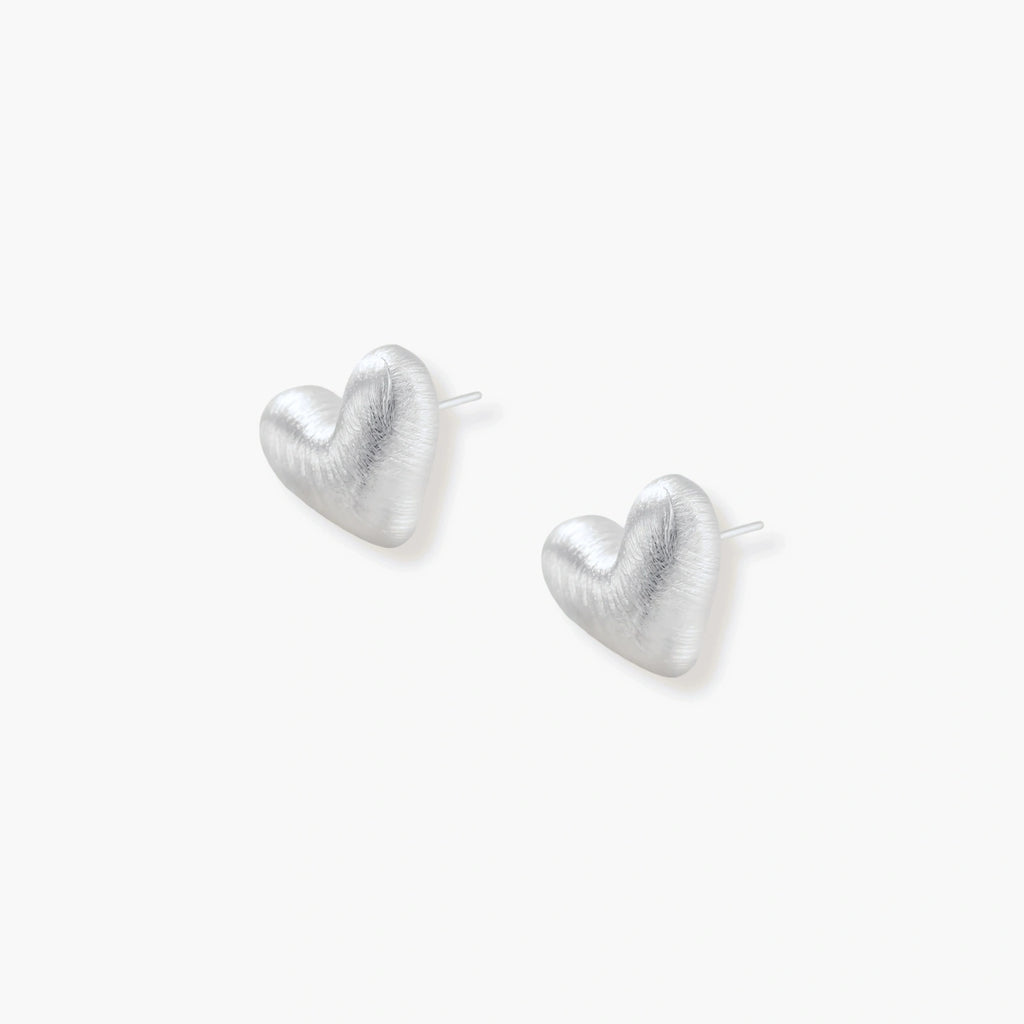 Puffy Heart Studs