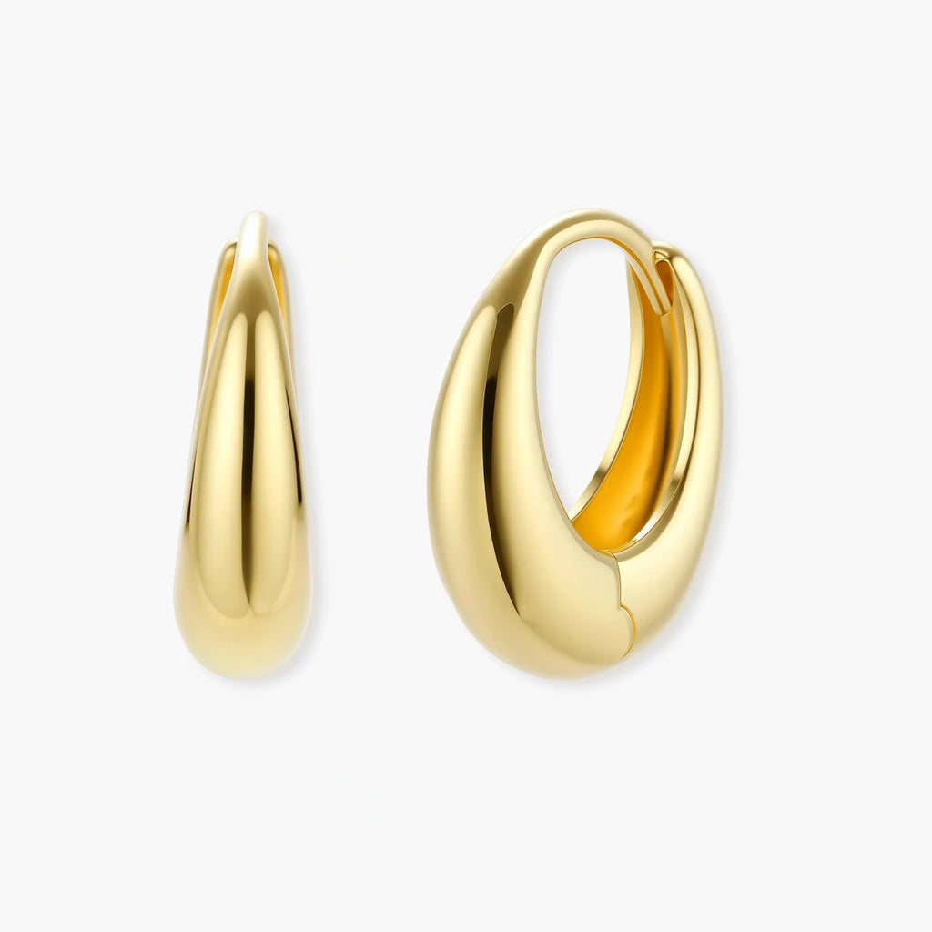 Chunky Huggie Hoops