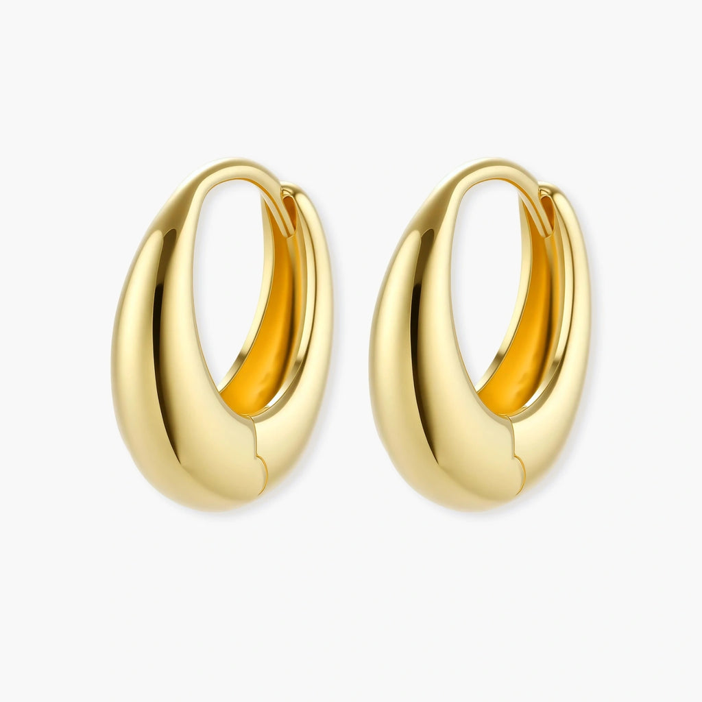 Chunky Huggie Hoops