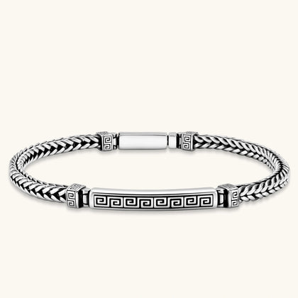 Greek Key Bar Bracelet
