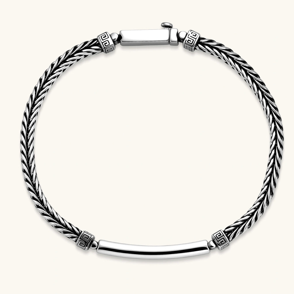Greek Key Bar Bracelet