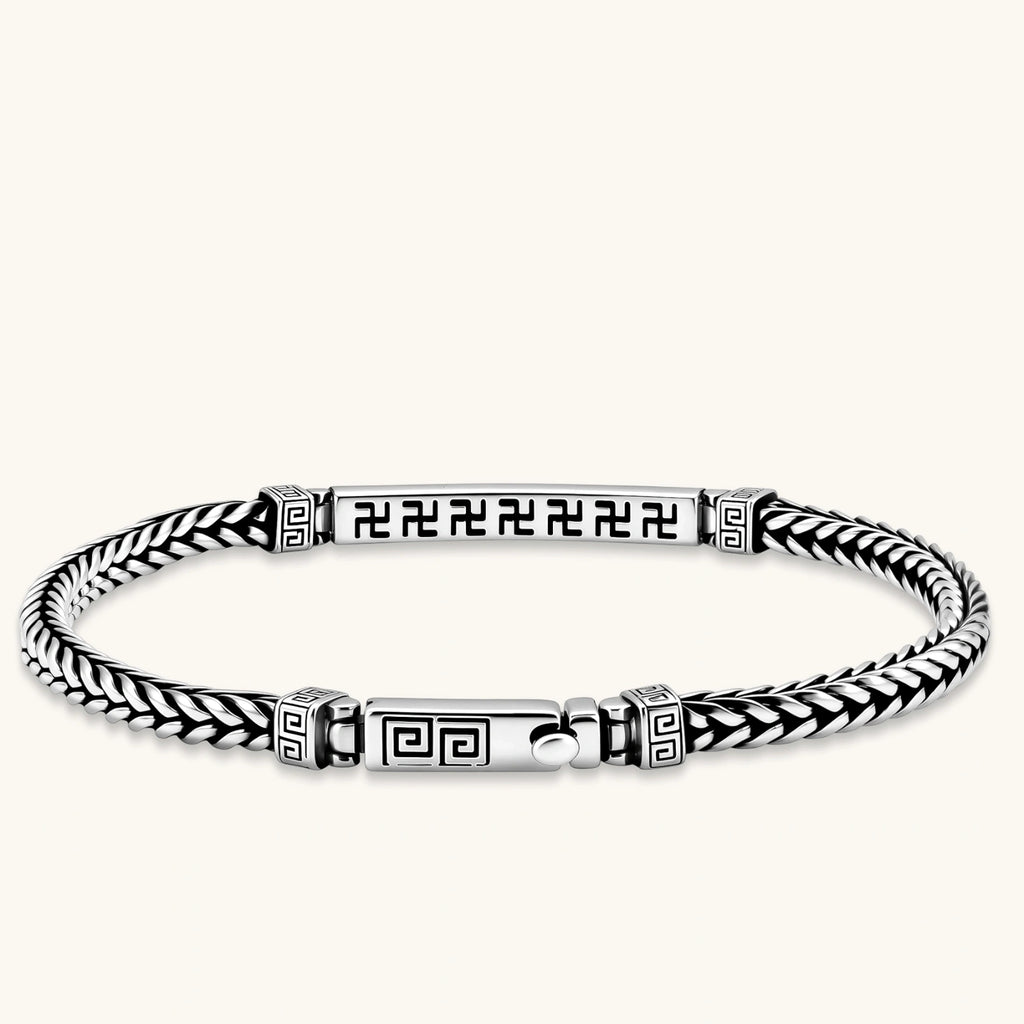 Greek Key Bar Bracelet