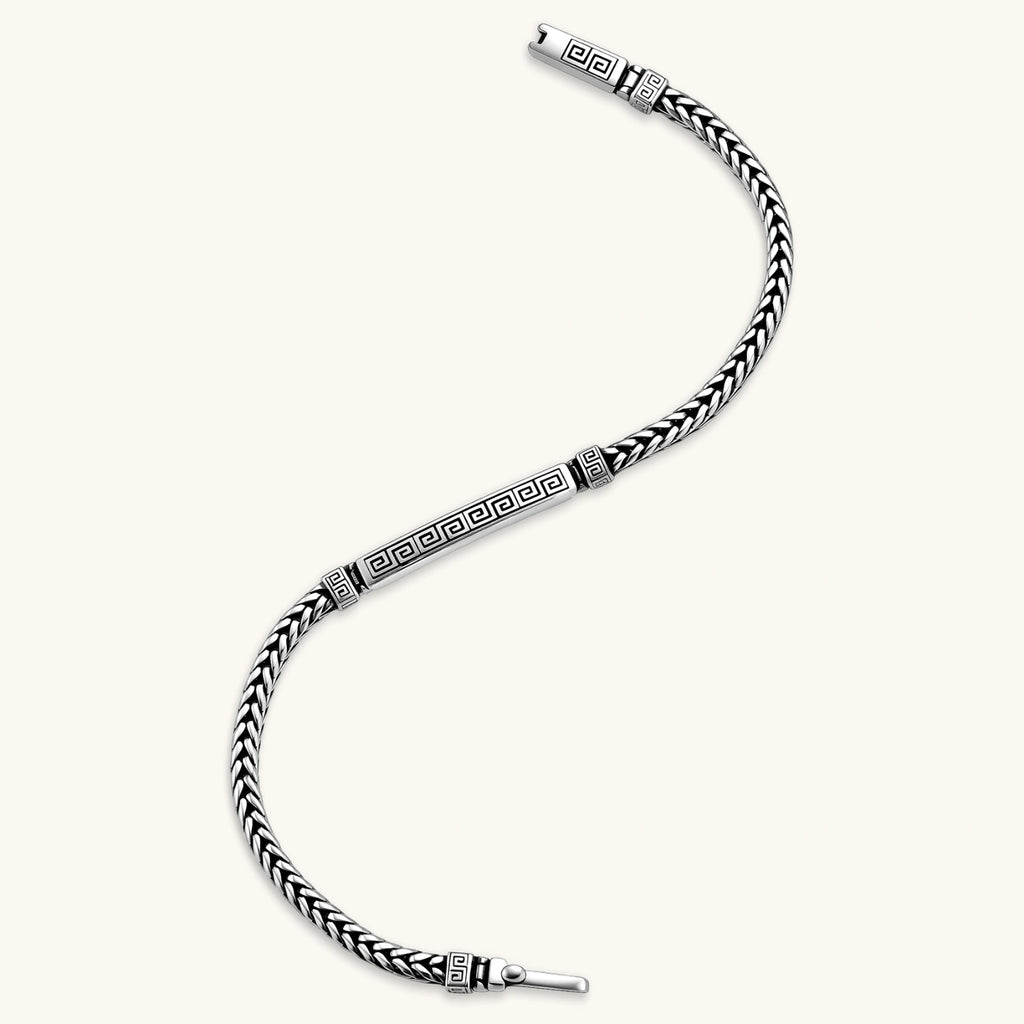 Greek Key Bar Bracelet