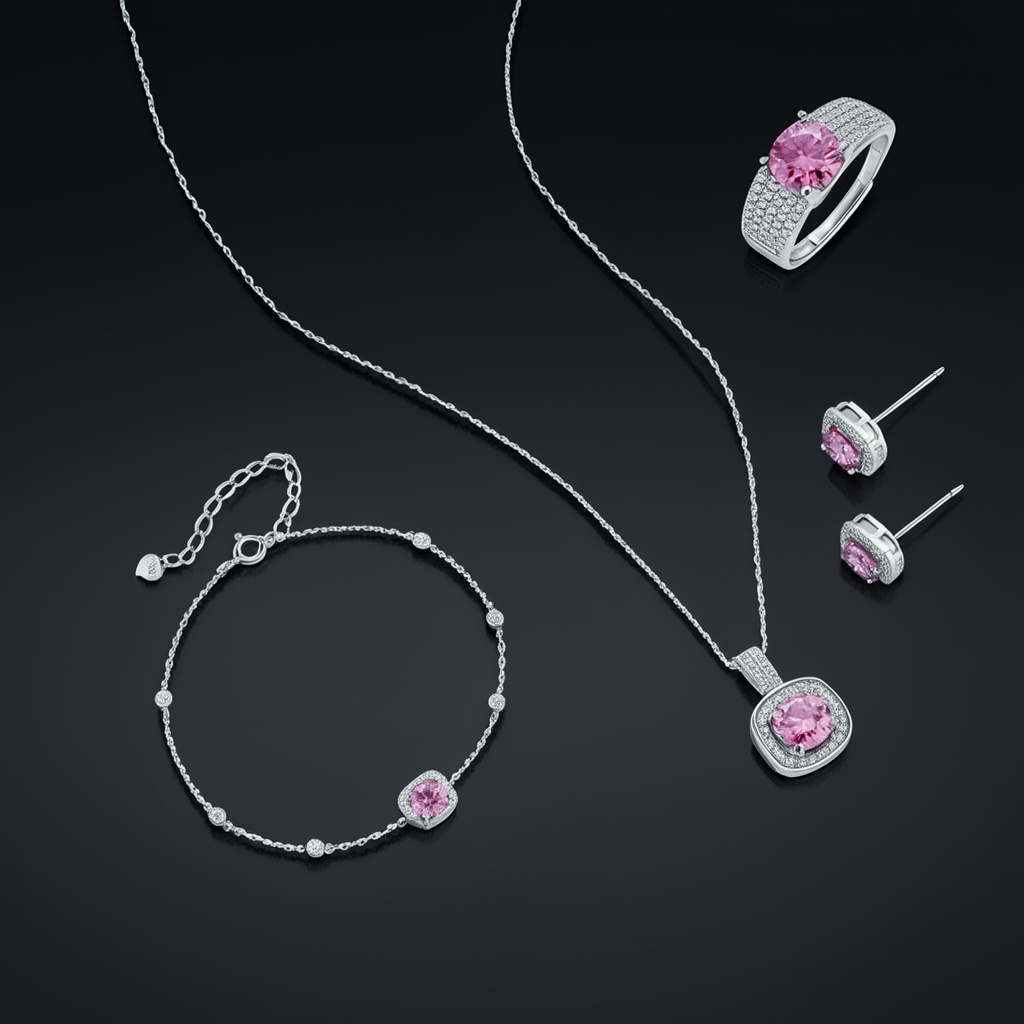 Blush Dreams Moissanite Set
