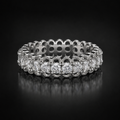 Eclipse Eternity Band - lab-created moissanite ring in 925 sterling silver