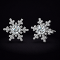 Winter Spark Studs - lab-created moissanite earring in 925 sterling silver